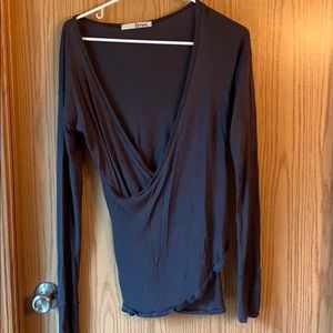 Fluxus Large wrap top brown